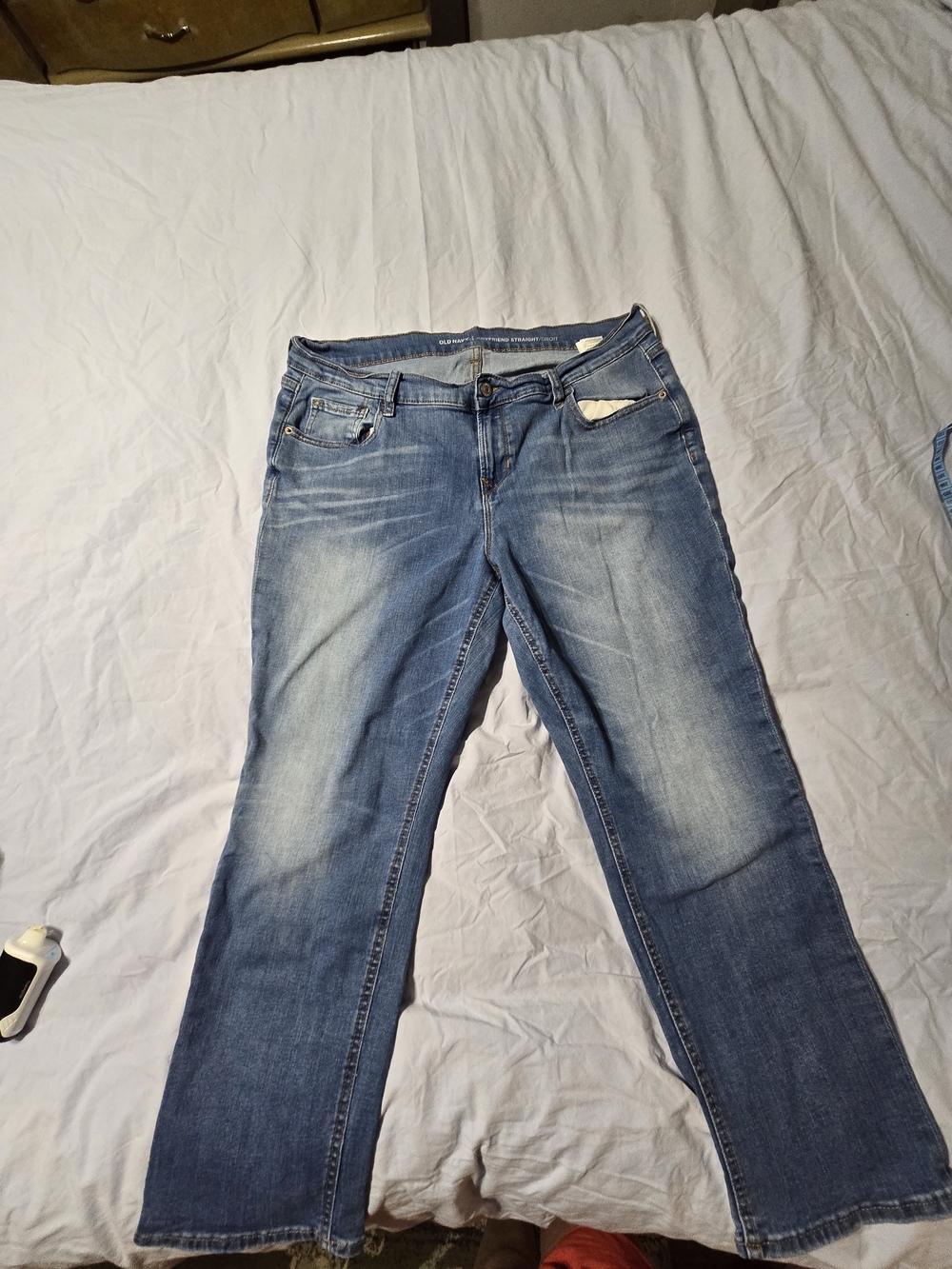 Old Navy Light Blue Boyfriend Women's Jeans Size 14
